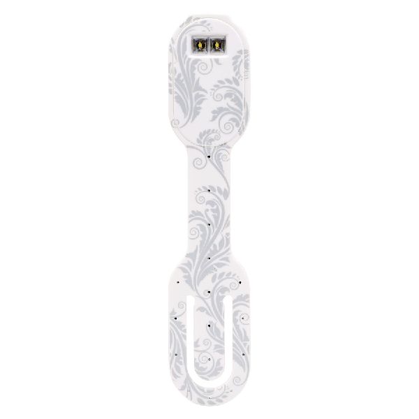 Flexilight RC (White Flowers) - wiederaufladbares Leselicht - 2 in 1 Leselampe & Lesezeichen - LED Leselicht - Geschenk für Leser, Buchliebhaber - Deutsche Ausgabe