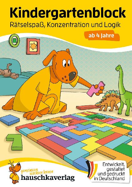Kindergartenblock ab 4 Jahre - Rätsel-Spaß, Konzentration un...