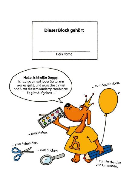 Kindergartenblock ab 4 Jahre - Rätsel-Spaß, Konzentration und Logik