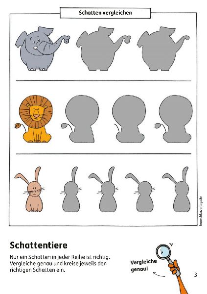 Kindergartenblock ab 4 Jahre - Rätsel-Spaß, Konzentration und Logik
