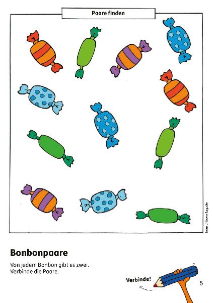 Kindergartenblock ab 4 Jahre - Rätsel-Spaß, Konzentration und Logik