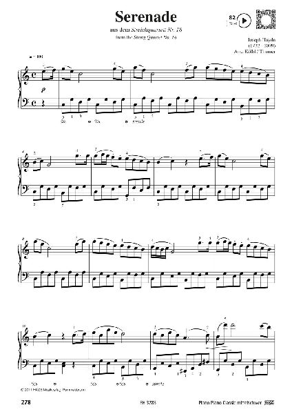 Piano Piano Classic mittelschwer, Exclusive QR-Codes