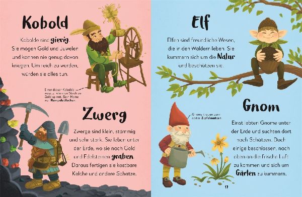 Mein liebstes Buch der Drachen, Kobolde und Einhörner