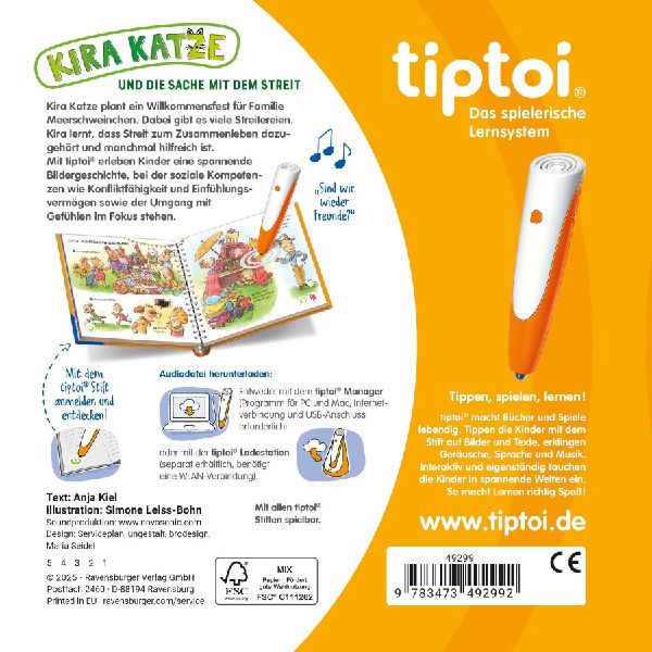 tiptoi® Bildergeschichten über den Umgang mit Gefühlen - Kira Katze und die Sache mit dem Streit