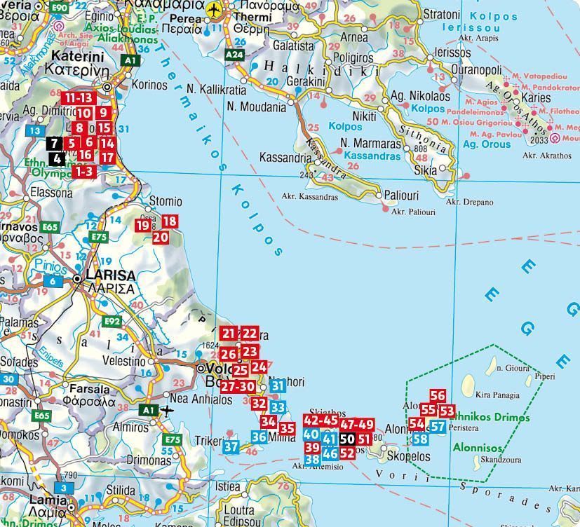 Griechenland: Olymp - Pilion. Kissavos, Skiathos, Alonnisos