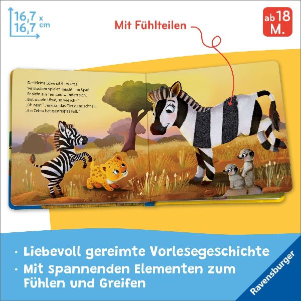 Mein erstes Vorlese-Fühlbuch: Bist du ein Löwe?