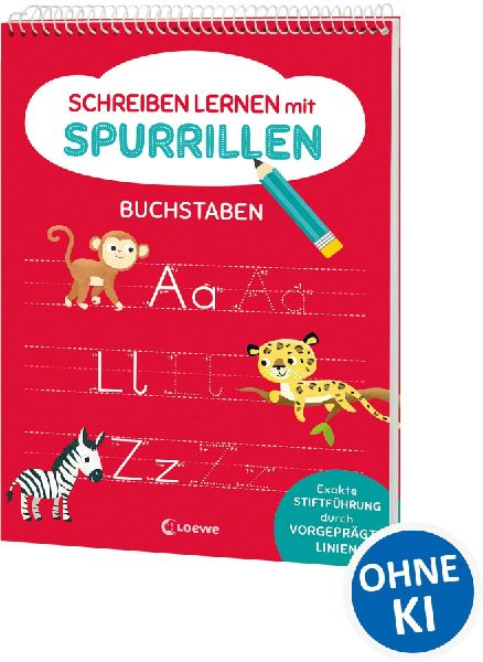Schreiben lernen mit Spurrillen - Buchstaben