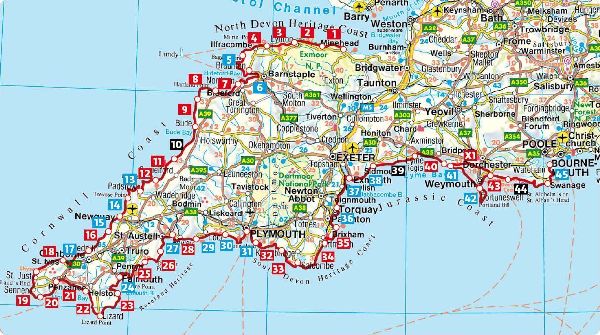 ROTHER Wanderführer Englands Südwestküste: South West Coast Path