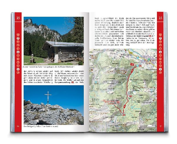KOMPASS Wanderführer Chiemgauer Alpen, 65 Touren mit Extra-Tourenkarte