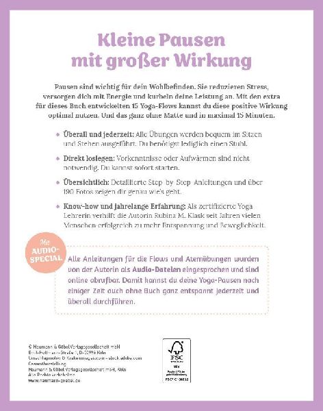 Yoga-Pausen für zwischendurch