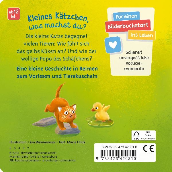 Mein liebstes Vorlese-Fühlbuch - Die kleine Katze