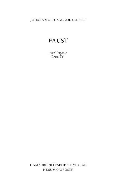 Faust I