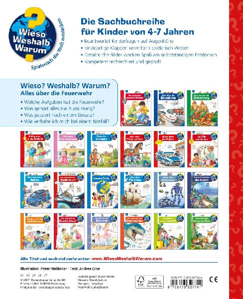 Wieso? Weshalb? Warum?, Band 2: Alles über die Feuerwehr