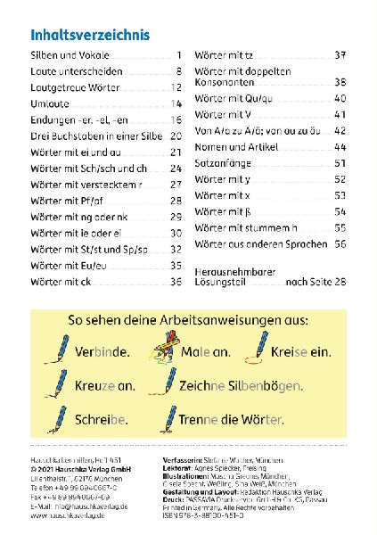 Mein Übungsheft Rechtschreiben 1. Klasse