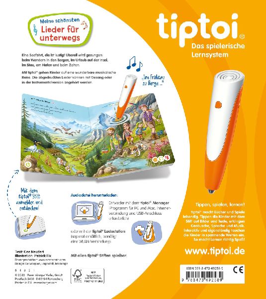tiptoi® Meine schönsten Lieder für unterwegs