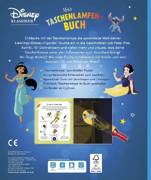 Mein Taschenlampenbuch Disney Klassiker