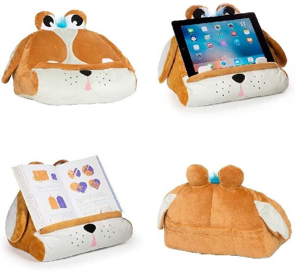 Bookmonster Hund | Lesekissen für Bücher und Tablets | Buchständer | Tablethalter | Lesehillfe | Deutsche Ausgabe