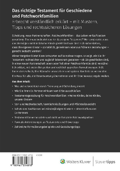 Das richtige Testament für Geschiedene und Patchworkfamilien