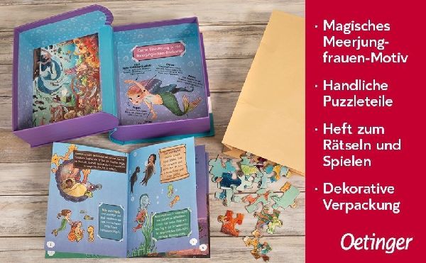 Meerjungfrauen. Puzzle im Buch. 100 Teile