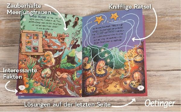 Meerjungfrauen. Puzzle im Buch. 100 Teile