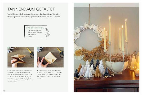 Weihnachtliche Papierdeko