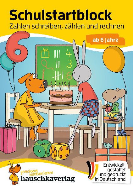 Schulstart-Block ab 6 Jahre - Zahlen schreiben, zählen und re...