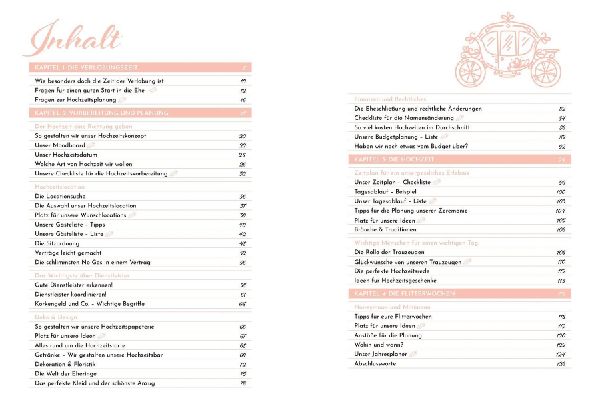 Unser Hochzeitsplaner - Wedding Planer und Erinnerungsalbum