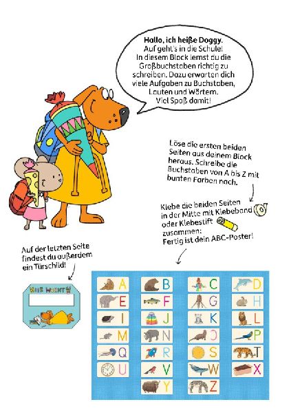 Schulstart-Block ab 6 Jahre - Buchstaben schreiben lernen