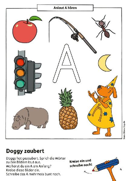 Schulstart-Block ab 6 Jahre - Buchstaben schreiben lernen
