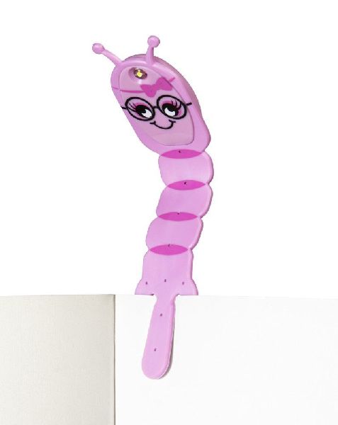 Flexilight Pals Leselicht (Bookworm) | pink | 2 in 1 Leselampe & Lesezeichen | LED Leselicht | Geschenk für Leser, Buchliebhaber | Deutsche Ausgabe