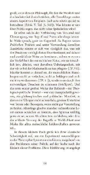 Spinoza und die Politik