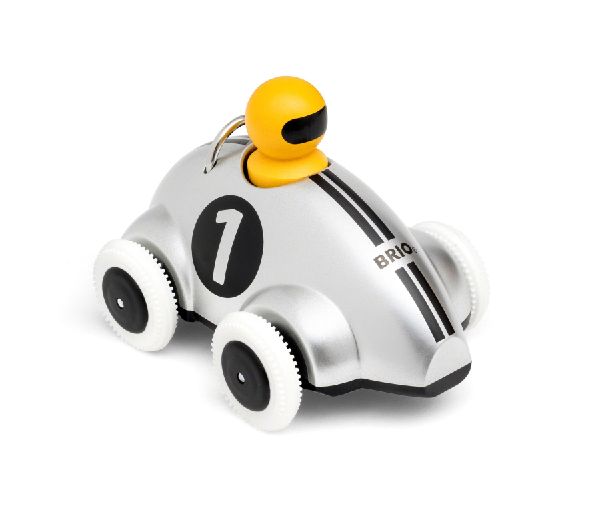 Push & Go Rennwagen Silber Edition Push Along