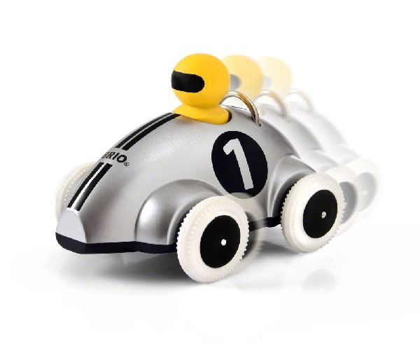 Push & Go Rennwagen Silber Edition Push Along