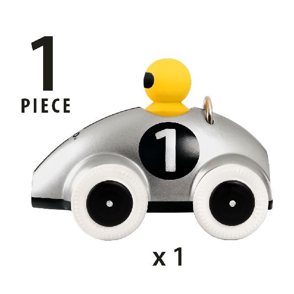 Push & Go Rennwagen Silber Edition Push Along