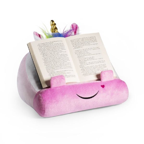 Bookmonster Einhorn | Lesekissen für Bücher und Tablets | Buchständer | Tablethalter | Lesehillfe | Deutsche Ausgabe