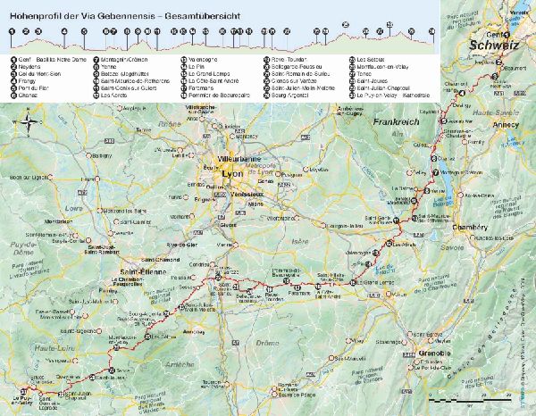 Frankreich: Jakobsweg Via Gebennensis von Genf nach Le Puy-en-Velay