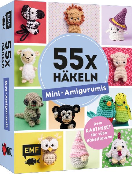 55 x häkeln - Mini-Amigurumis: Dein Kartenset von Wellensitti...