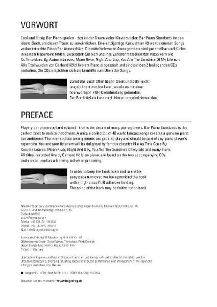 Bar Piano Standards mit 2 CDs