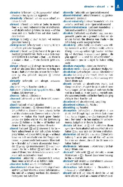 Langenscheidt Abitur-Wörterbuch Englisch Klausurausgabe