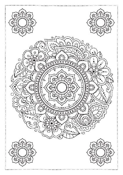 Ausmal-Postkarten Kunstvolle Mandalas | 20 Karten