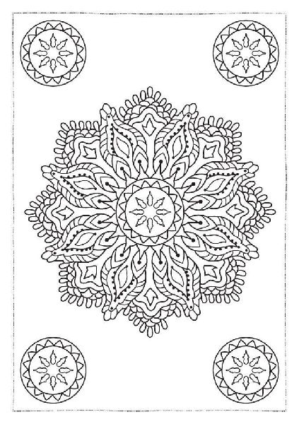 Ausmal-Postkarten Kunstvolle Mandalas | 20 Karten