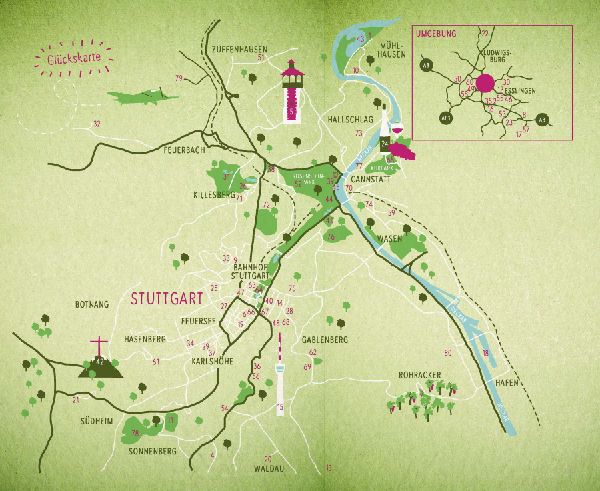 Grüne Glücksorte in Stuttgart