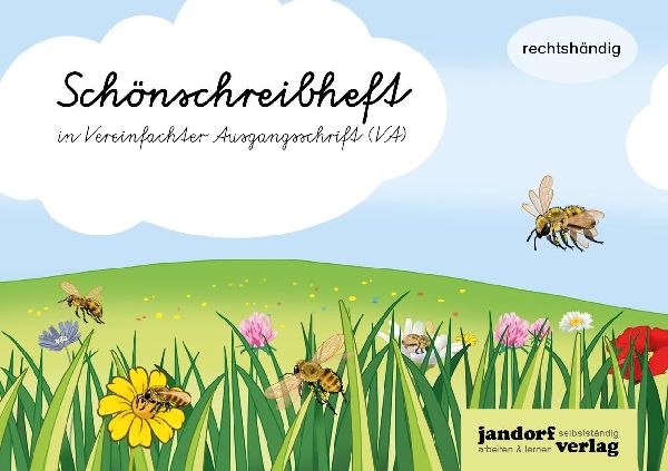 Schönschreibheft in VA - rechtshändig - Vereinfachte Ausgang...