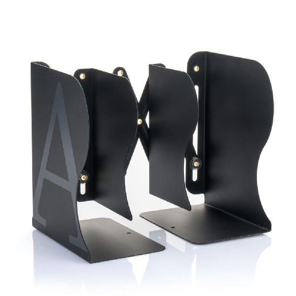 MyLibrary Flexibles A-Z Metall-Buchregal (schwarz)