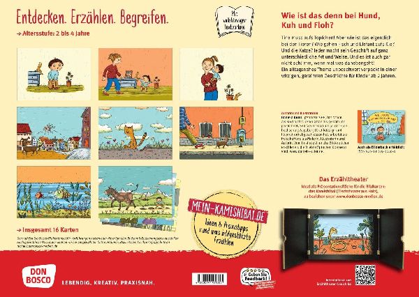 Wie und wo geht der Floh aufs Klo? Kamishibai Bildkartenset