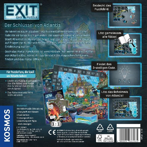 EXIT® - Das Puzzle: Der Schlüssel von Atlantis