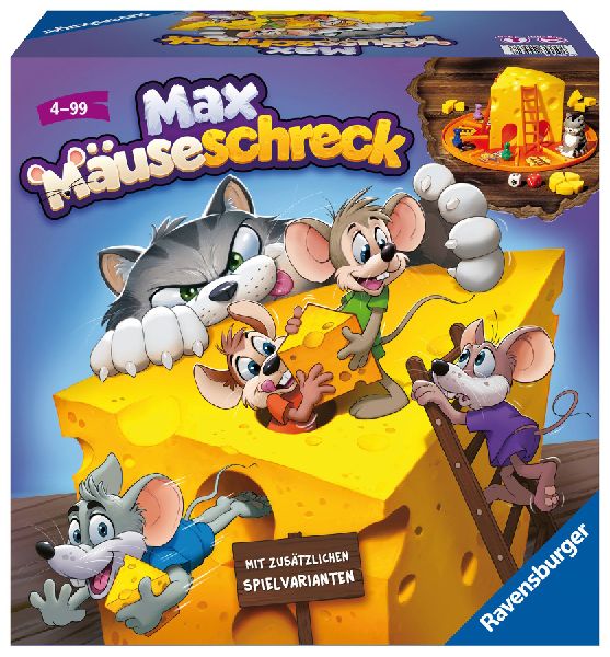 Ravensburger Kinderspiele 24562  - Max Mäuseschreck - Würfel...