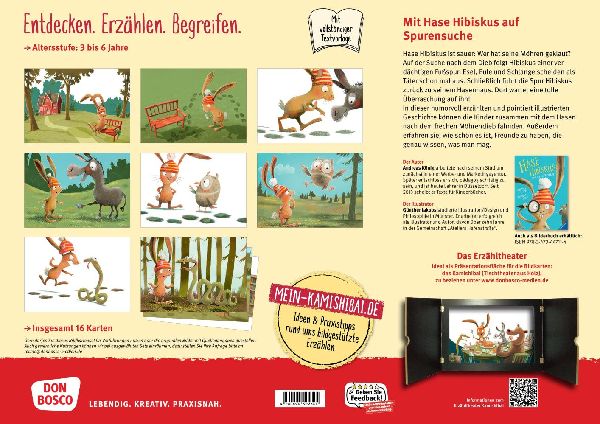 Hase Hibiskus und der Möhrenklau. Kamishibai Bildkartenset