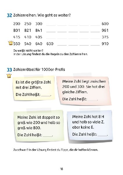 Übungsheft 3. Klasse - Mathe trainieren