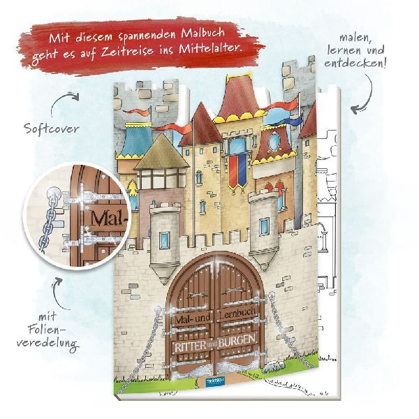 Trötsch Malbuch Ritter und Burgen Malbuch